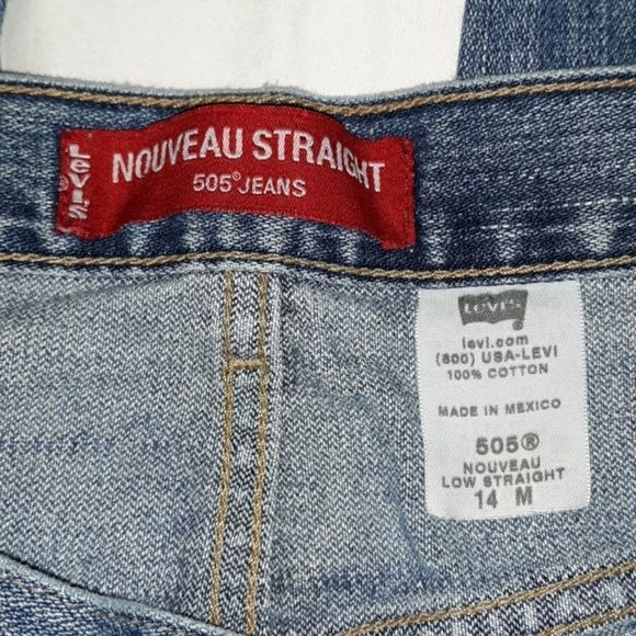 Levi's 505 Nouveau Low Straight Vintage Jeans 14M - Picture 2 of 7